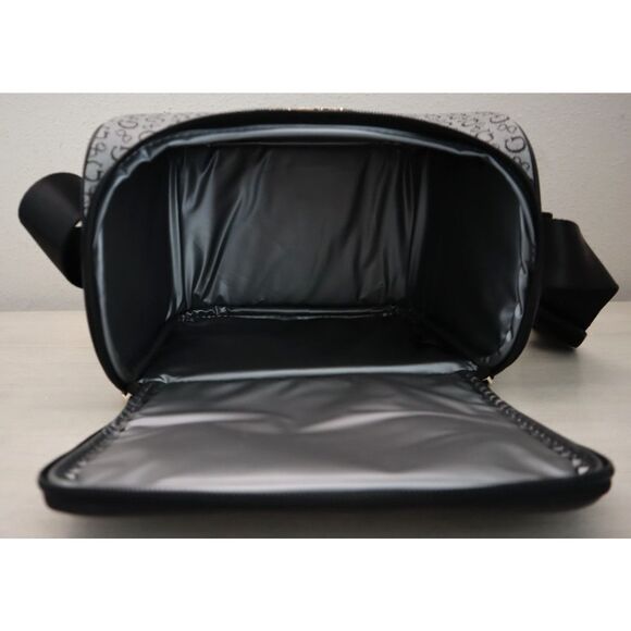 Guess RCS9478069 Black Multi Monogram Suma Travel Insulated Lunch Box w/Strap - Picture 6 of 8
